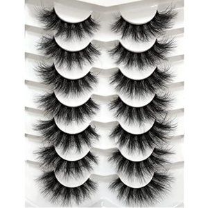 Pooplunch False Eyelashes Cat-Eye Fluffy Faux Mink Lashes